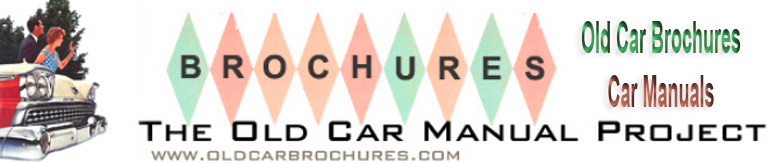Old Car Brochures And Repair Manuals Old Car Brochures And Repair Manuals