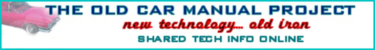 Old Car Manuals Project Old Car Manuals Project